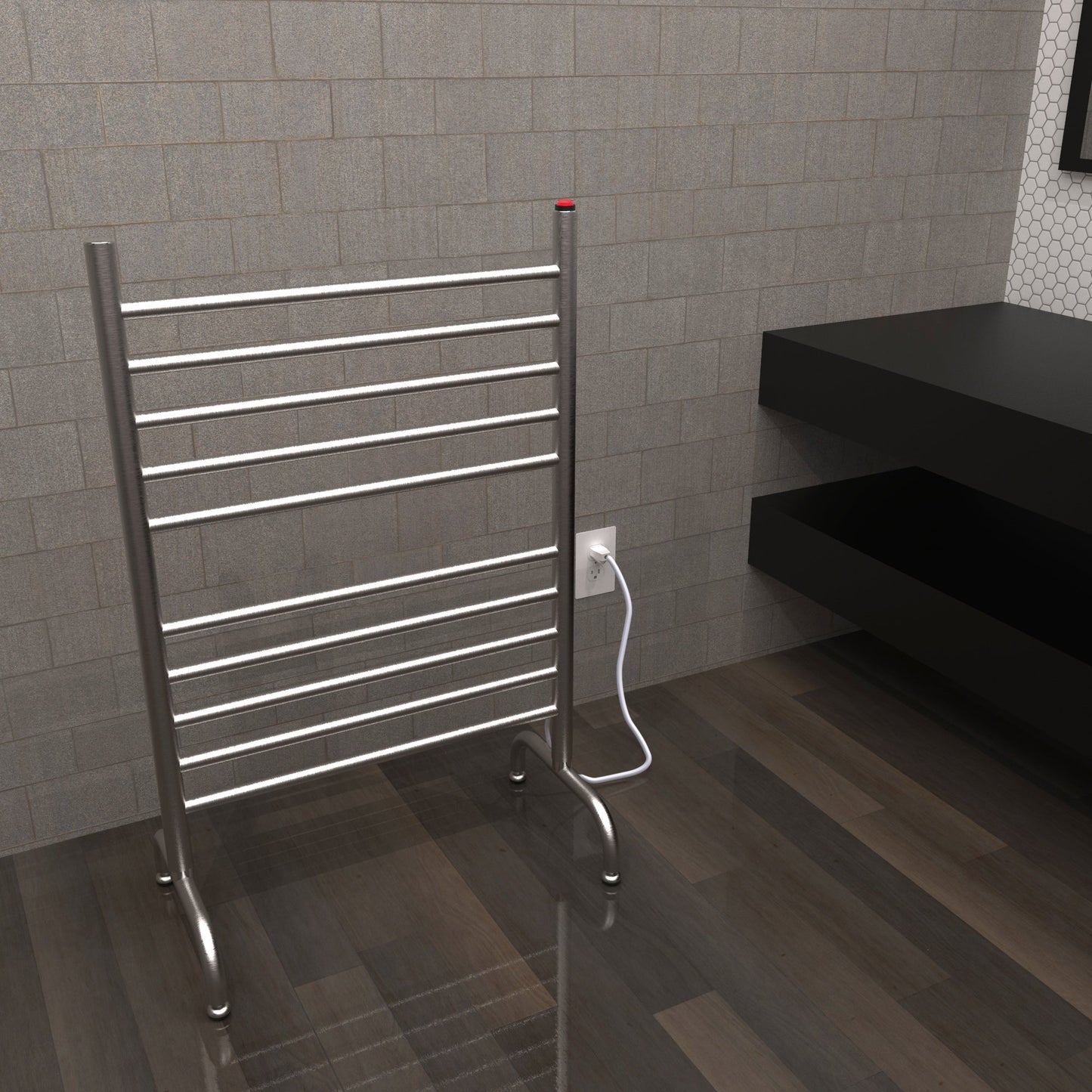 Amba Freestanding 24 Plug-in Towel Warmer Model Solo-24 - SAFSB-24