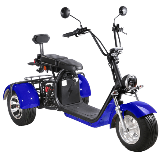 SoverSky T7.1 60V 2000W Fat Tire Electric Trike Scooter - SOV-T71-20AH-RED