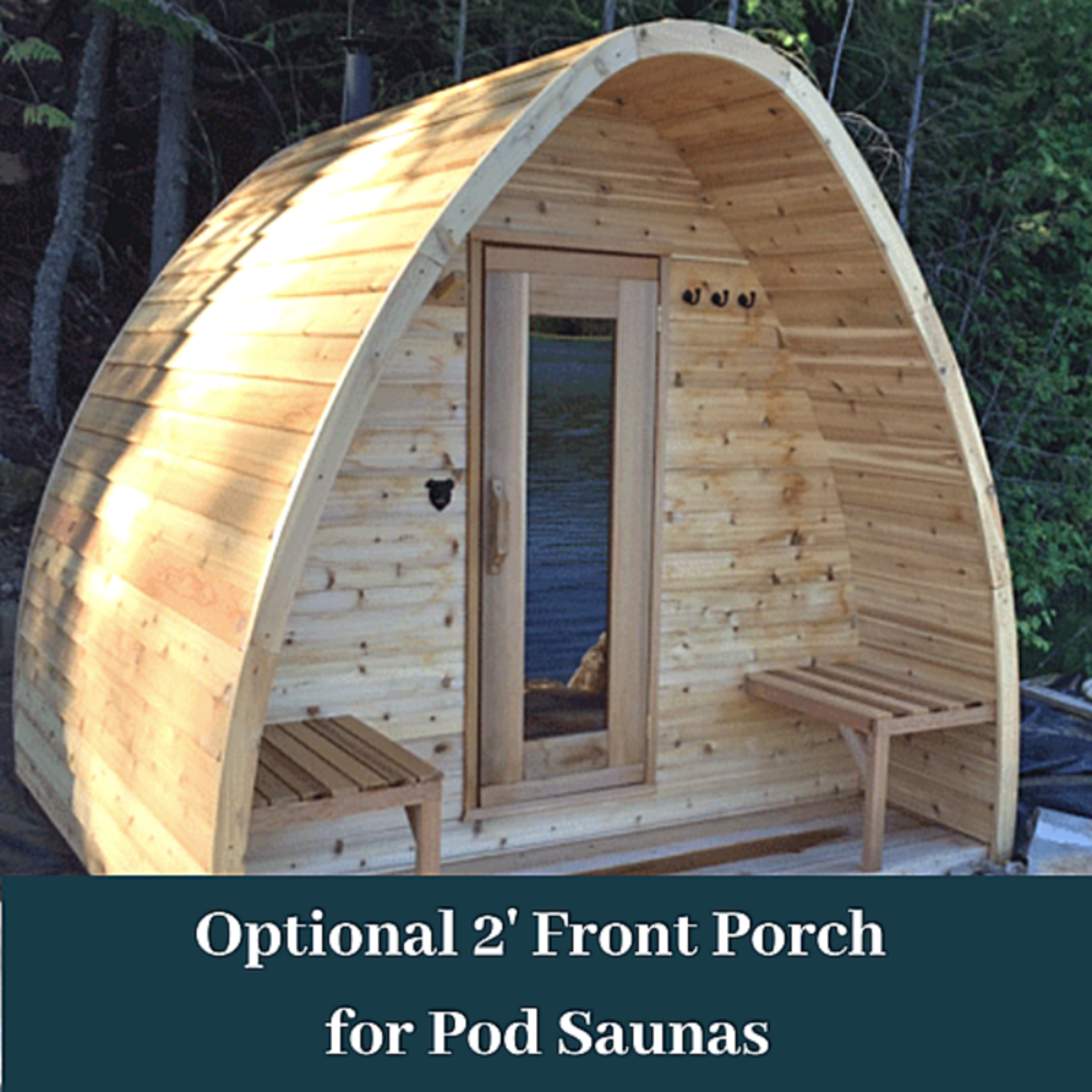 Dundalk LeisureCraft Clear Cedar POD Sauna - DLCCCPOD8X6-8KW