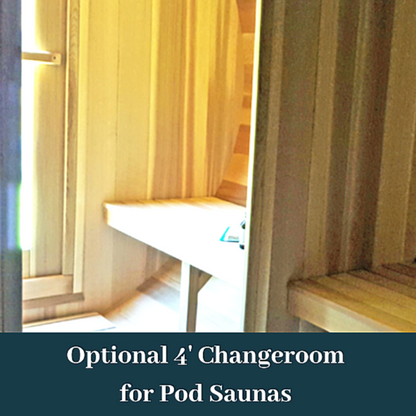 Dundalk LeisureCraft Clear Cedar POD Sauna - DLCCCPOD8X6-8KW