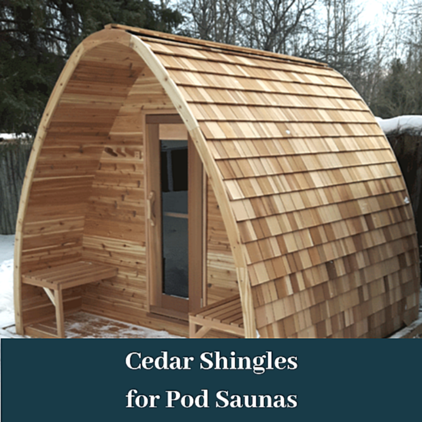 Dundalk LeisureCraft Clear Cedar POD Sauna - DLCCCPOD8X6-8KW