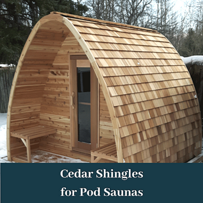 Dundalk LeisureCraft Clear Cedar POD Sauna - DLCCCPOD8X6-8KW
