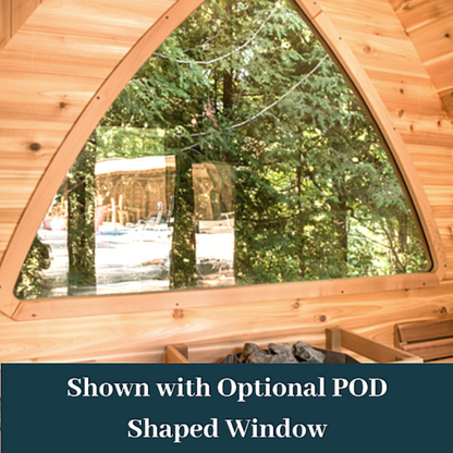 Dundalk LeisureCraft Clear Cedar POD Sauna - DLCCCPOD8X6-8KW