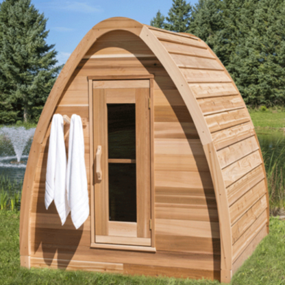 Dundalk LeisureCraft Clear Cedar Mini POD 2-4 Person Sauna - DLMINIPOD6KW