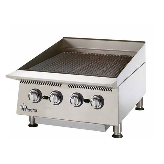Star 8H-8124RCBB-LP 24" 80,000 BTU Liquid Propane Radiant Ultra-Max® Gas Charbroilers - 8H-8124RCBB-LP