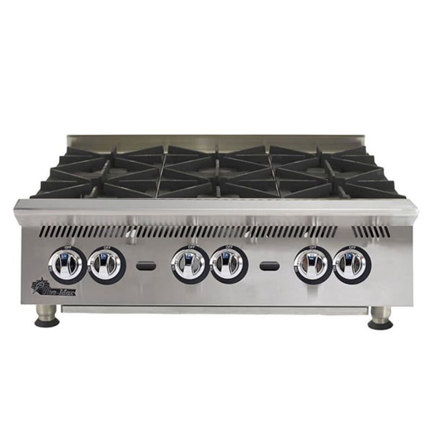 Star 8I-806HA 180,000 BTU 6 Burners Ultra-Max® Natural Gas Hot Plate - 8I-806HA