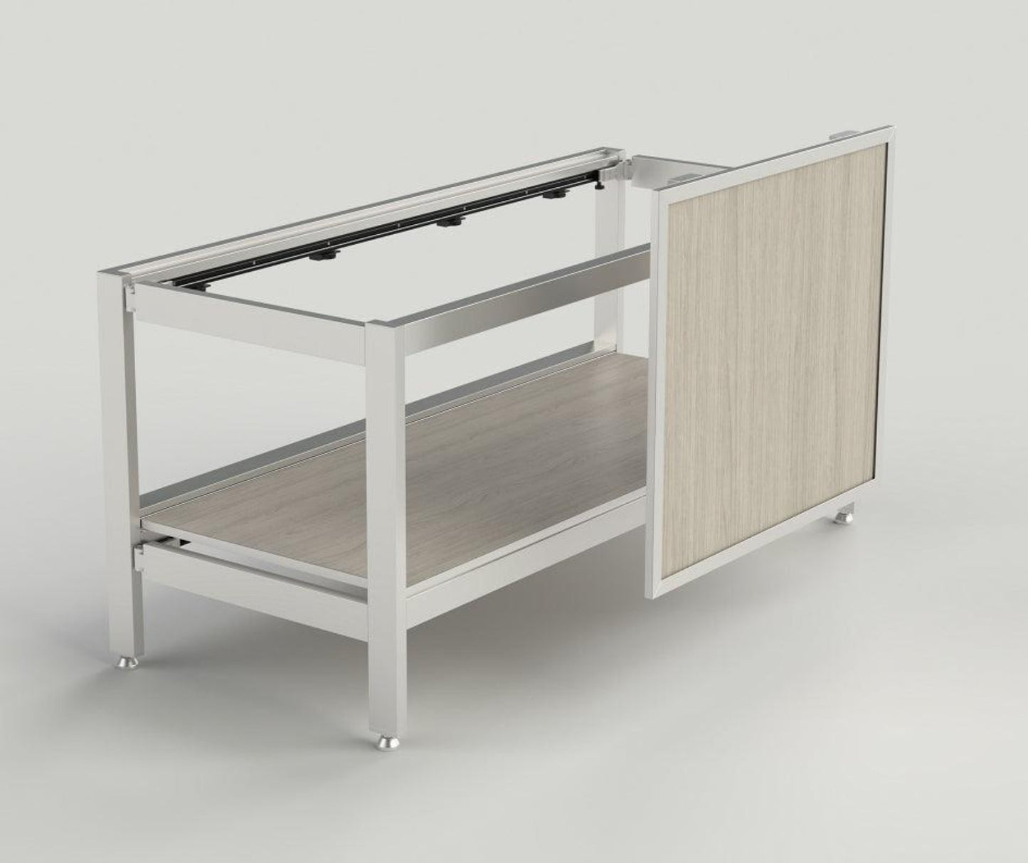 Wheelmate USA Glass Top L 180 x W 75 cm, Tempered Glass, Color Clear - 62103