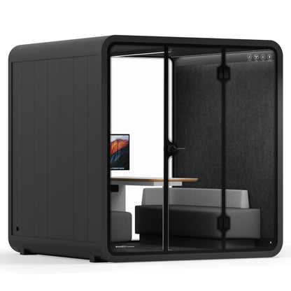 Sound box Meeting Booth Quell - 6 Person - XL-S115-DRK-GREY-ST-06-SY-05