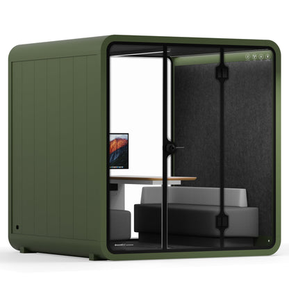 Sound box Meeting Booth Quell - 6 Person - XL-S115-DRK-GREY-ST-06-SY-05