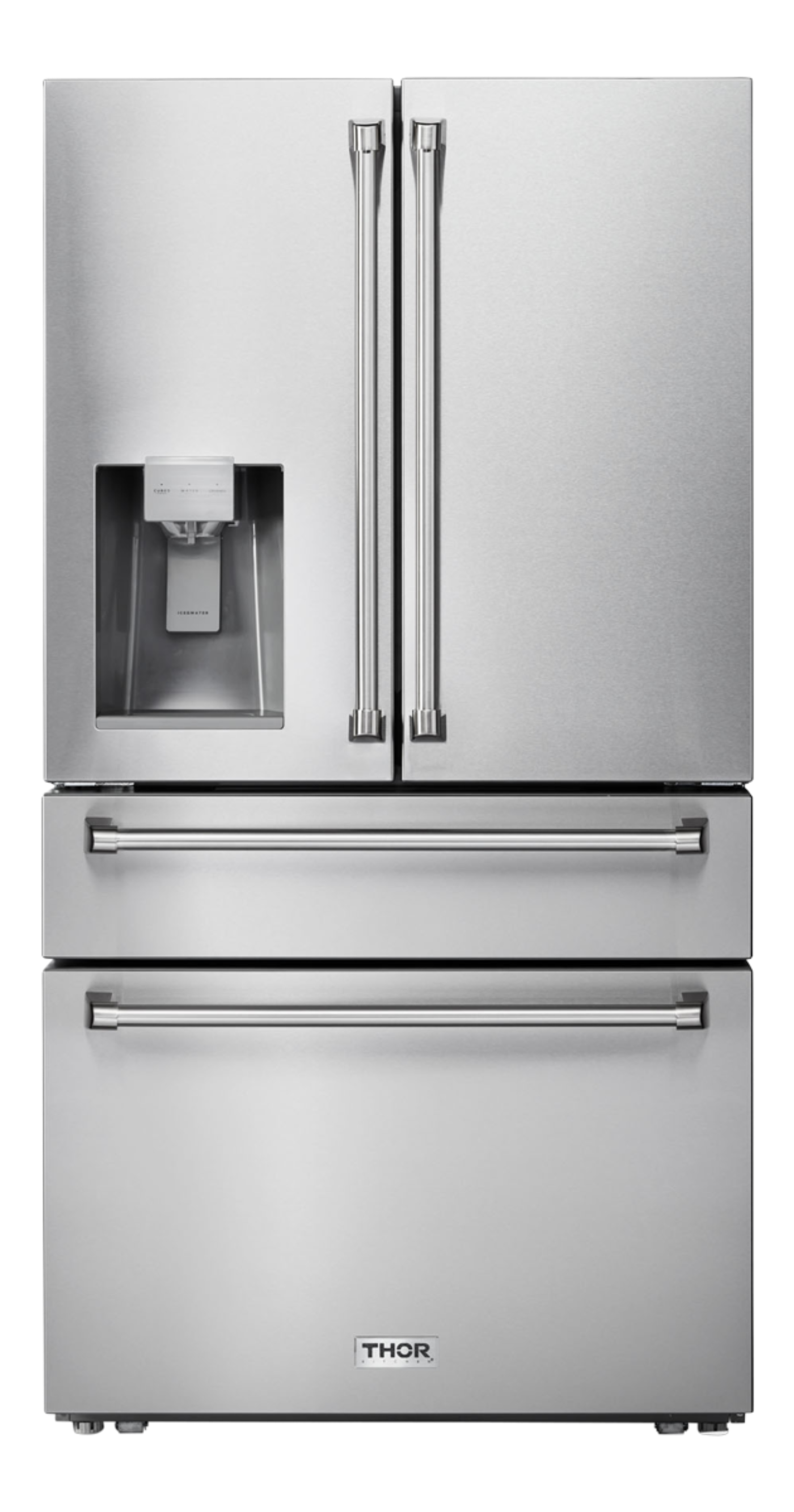 Thor Kitchen 36 Inch Professional French Door Refrigerator with Ice and Water Dispenser - TRF3601FD