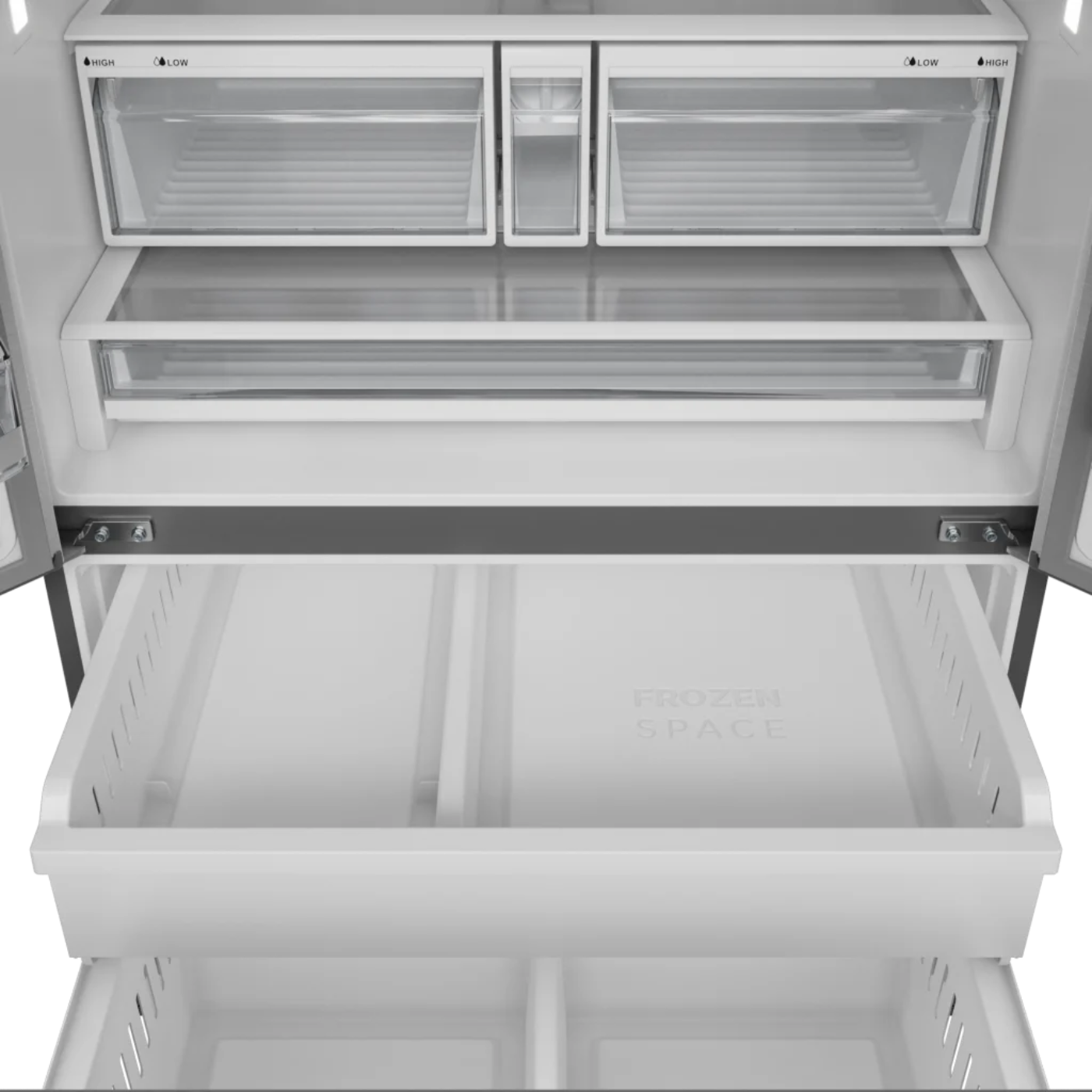 Thor Kitchen 36 Inch Professional French Door Refrigerator with Ice and Water Dispenser – Model - TRF3628FFD