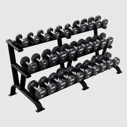 TROY DR-15 3 Tier 15 Pair Dumbbell Saddle Rack