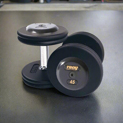 TROY PFD-R Pro-Style Dumbbells Sets with Rubber Ends