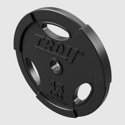 TROY Rubber Encased Olympic Grip Plate 255lb Set
