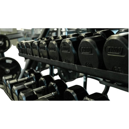 TROY TSD-R  12-Sided Rubber Encased Dumbbells - (2) TSD-003R