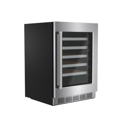 Thor Kitchen 24-Inch Single Zone Wine Cooler, 46 Wine Bottle Capacity – TWC24US