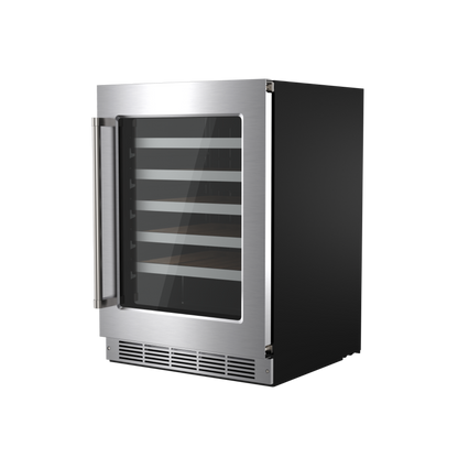 Thor Kitchen 24-Inch Single Zone Wine Cooler, 46 Wine Bottle Capacity – TWC24US