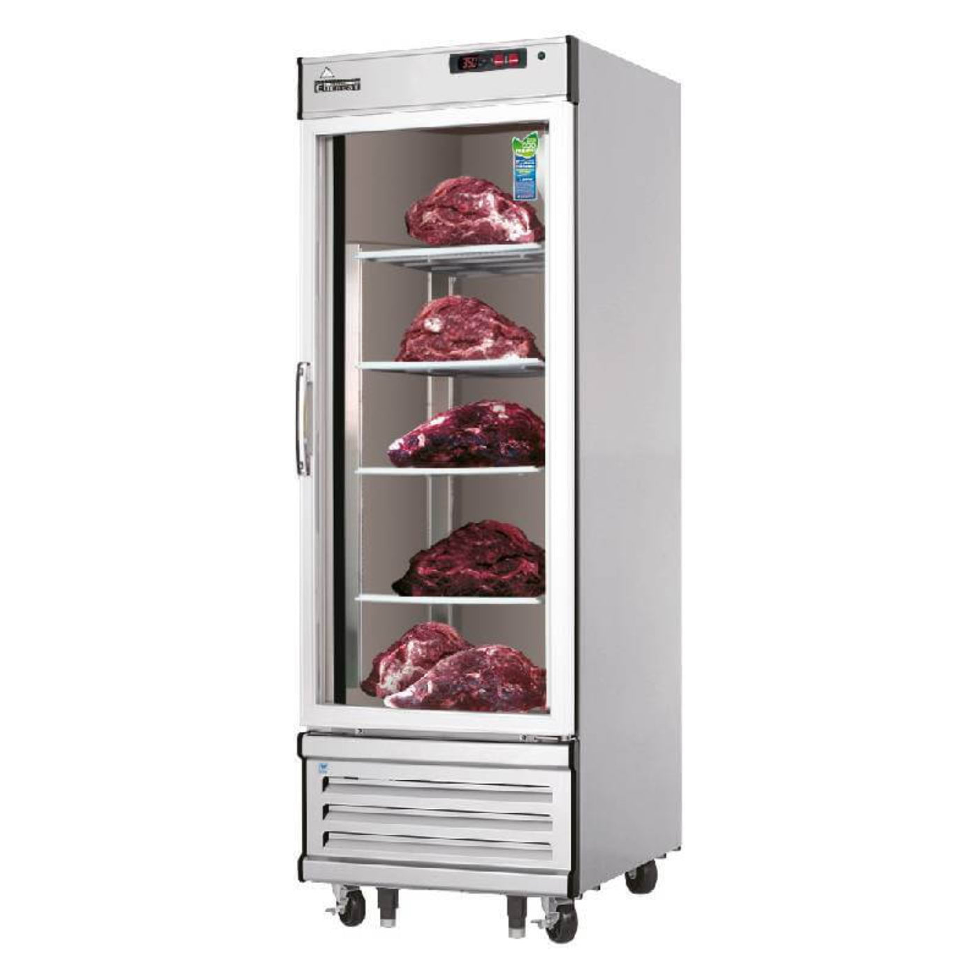 Everest Commercial 29" Glass Door Meat Aging Thawing Cabinet Refrigerator - EDA1