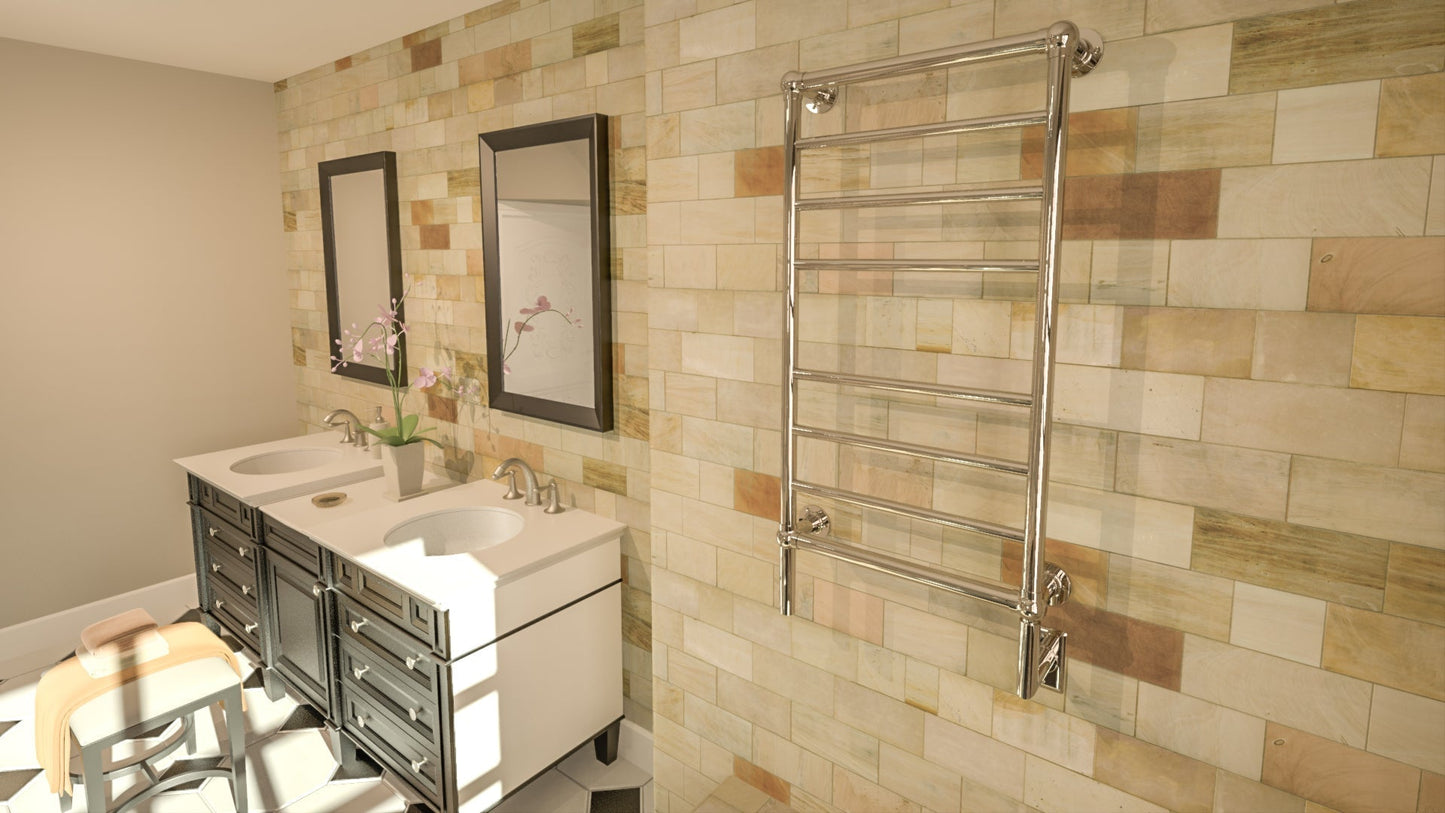 Amba Heated Towel Rack Model T-2040 Height 42″ - T-2040BN