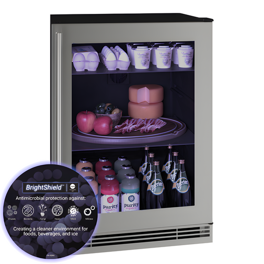 U-Line - 24" 1 Class Refrigerator - 115V - HRE124 - UHRE124-SG81A