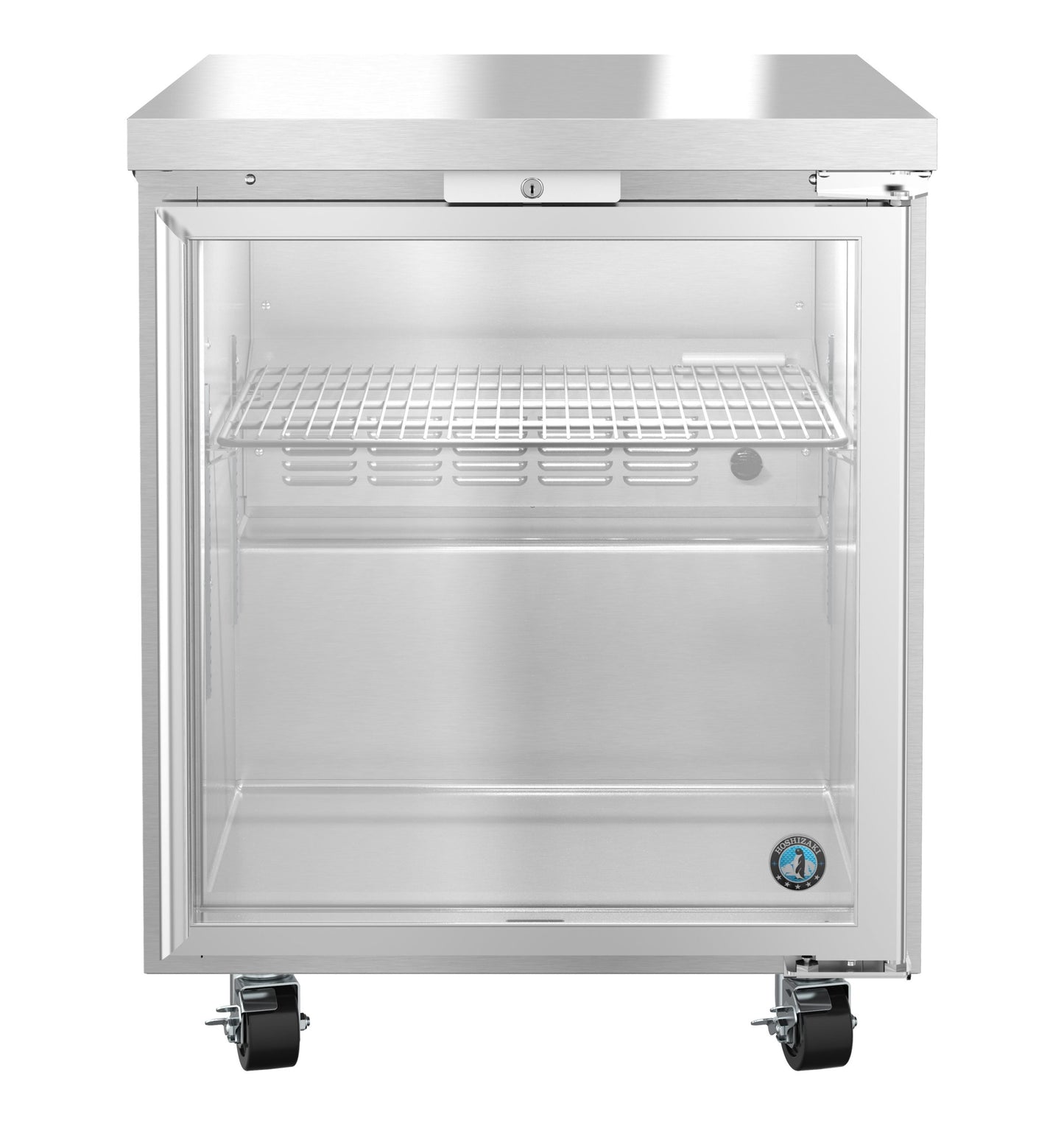 Hoshizaki 27" Wide 1 Glass Door Undercounter Refrigerator - UR27B-GLP01