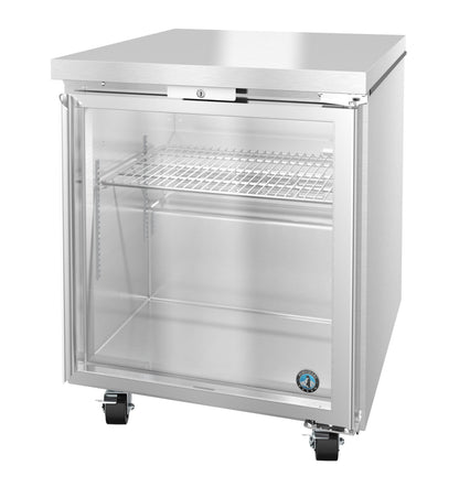 Hoshizaki 27" Wide 1 Glass Door Undercounter Refrigerator - UR27B-GLP01
