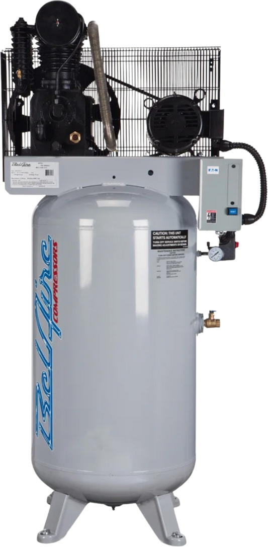 Belaire 418VLE Air Compressor 80 Gal. 7.5 HP Two Stage Single Phase 175PSI Elite Iron Series New - 2020041733