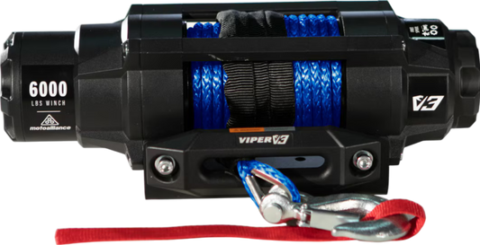 MotoAlliance Viper UTV Winch V3 Wide Spool 6000lbs New - V36000SE_BL