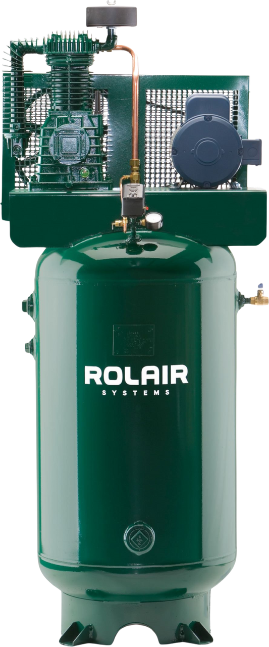 Rolair V5180K30 Air Compressor Electric 5 HP 80 gal. Two-Stage 208V or 230V 1-Phase with Magnetic Starter New - V5180K30A-19