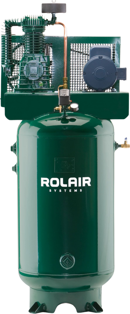 Rolair V5180K30 Air Compressor Electric 5 HP 80 gal. Two-Stage 208V or 230V 1-Phase with Magnetic Starter New - V5180K30A-19