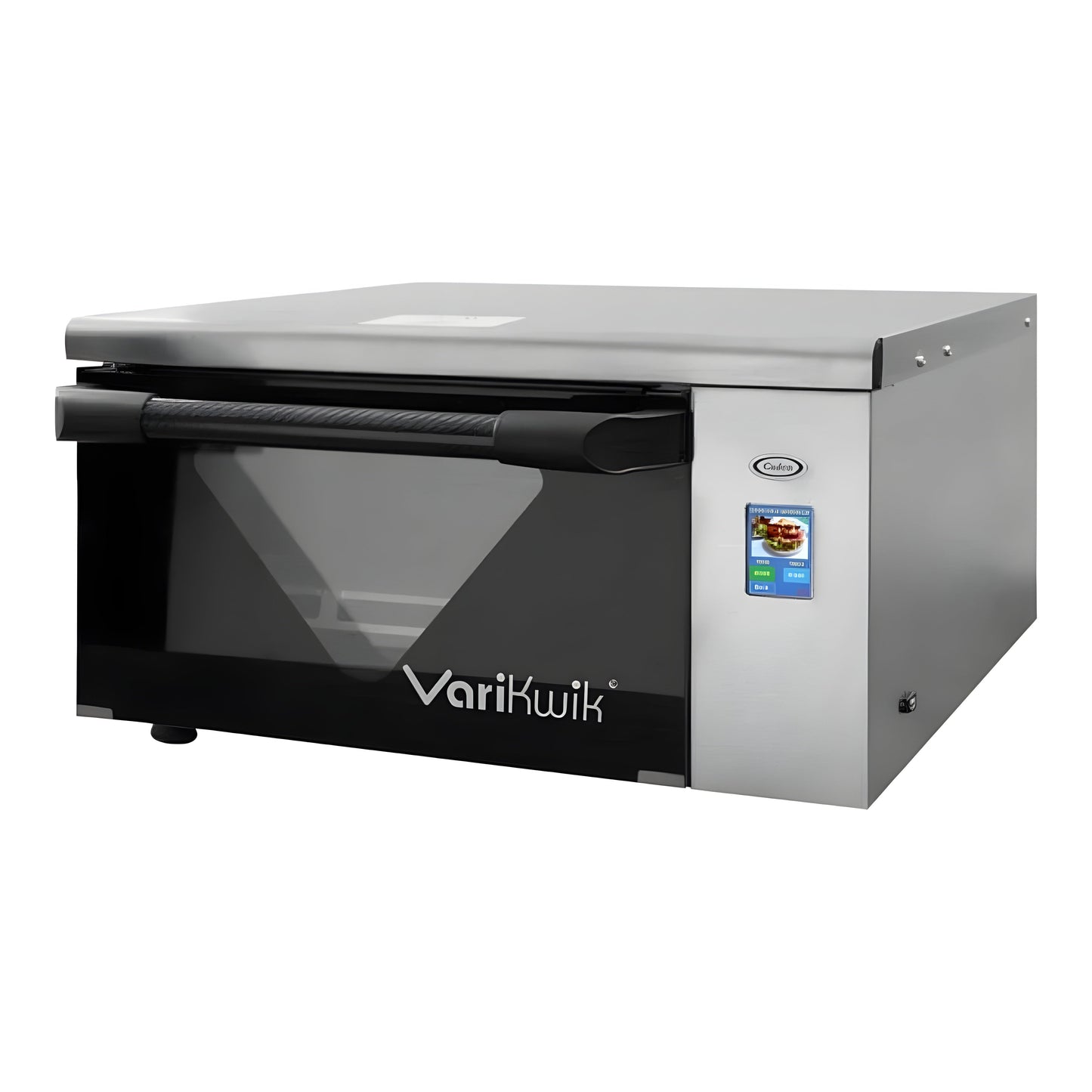 Cadco VariKwik VK-120-SS Stainless Steel Countertop High-Speed Oven with Touchscreen - 1,650W, 120V - VK-120-SS