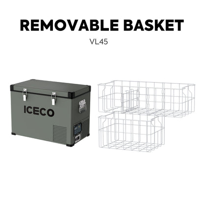 ICECO47.5QT VL45 Portable Fridge Single Zone Freezer With Magnetic Power Bank - VL45+Magnetic Power Bank