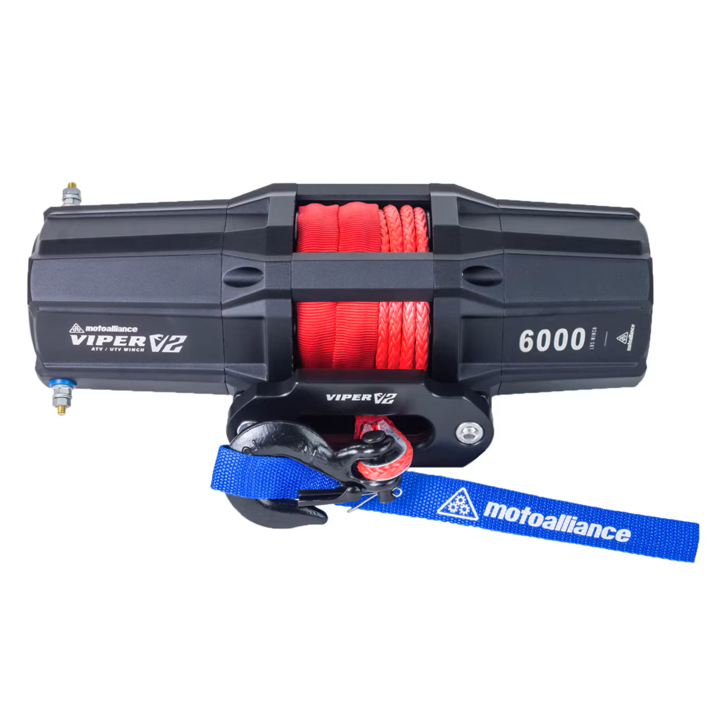 MotoAlliance Viper V2 ATV/UTV Winch 6000lbs New - VT6000_BL