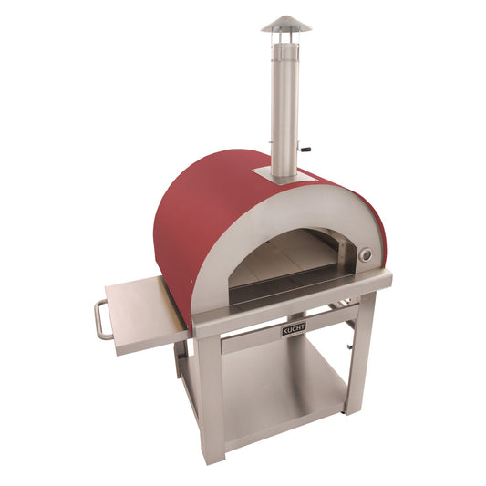 KUCHT Venice Wood-Fired Outdoor Pizza Oven in Red - Venice-R