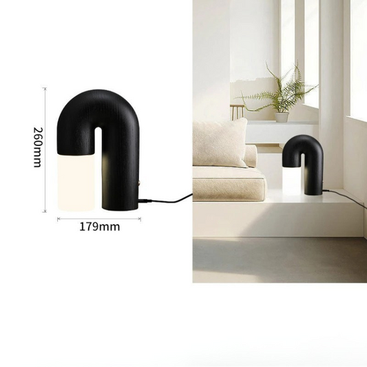 Vintage Solid Ash Wood + Acrylic LED Wall Lamp - Procure Décor