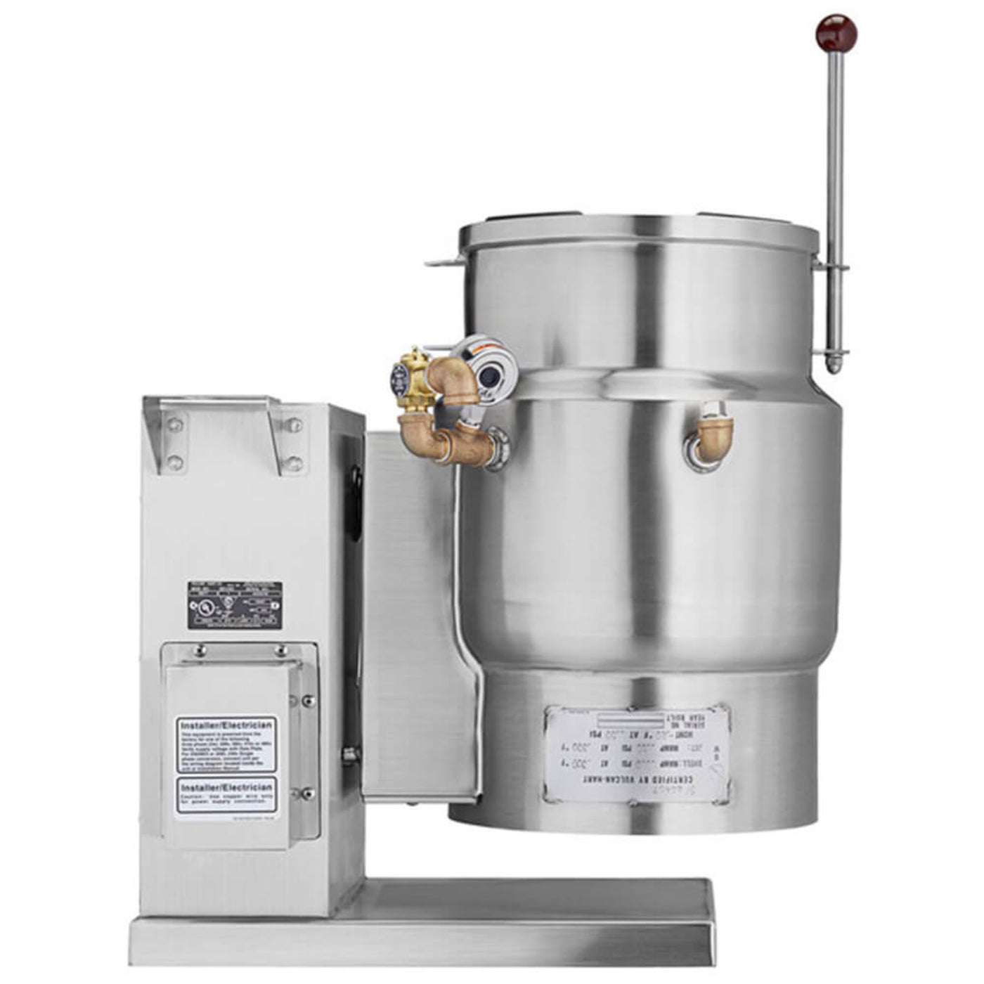 Vulcan K6ETT-7 6 Gallon Tilting Electric Steam Jacketed Kettle - 7.5 kW 208V - K6ETT-7