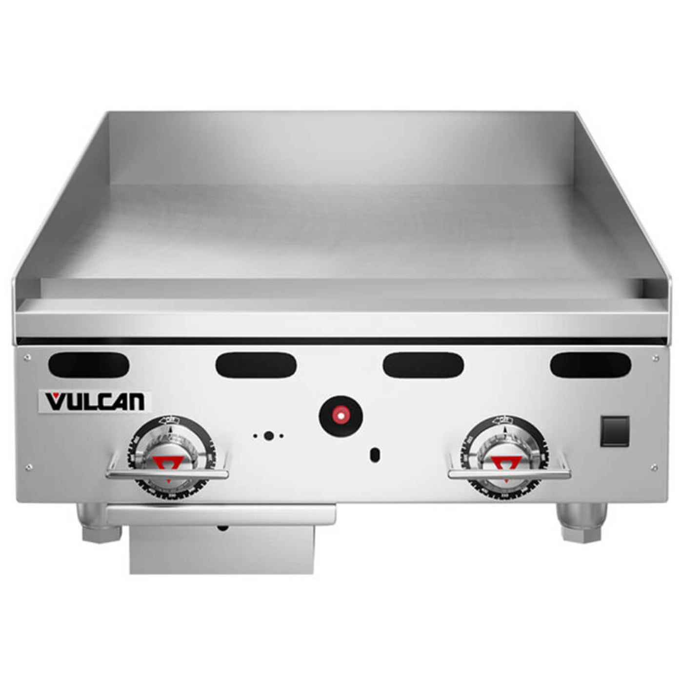 Vulcan MSA24-102 24 Countertop Liquid Propame Gas Griddle with Snap Action Thermostatic Controls - 54 000 BTU - MSA24-102