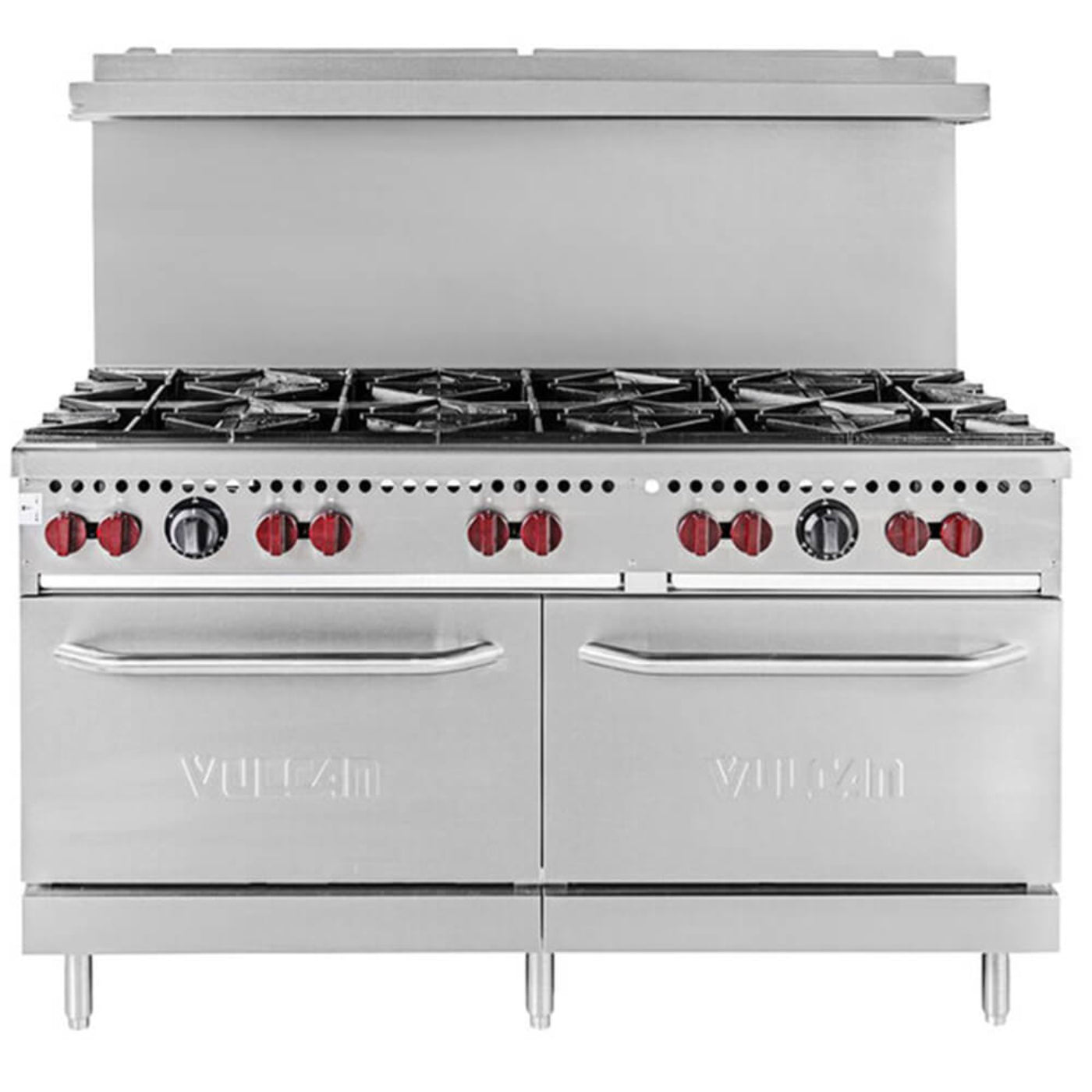Vulcan SX60-10BP SX Series Liquid Propane Gas 10 Burner 60 Range with 2 Standard Ovens - 340 000 BTU - SX60-10BP