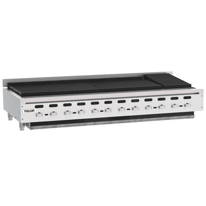 Vulcan VACB72-101 Achiever Natural Gas 72" Medium-Duty Radiant Charbroiler - 221,000 BTU - VACB72-101