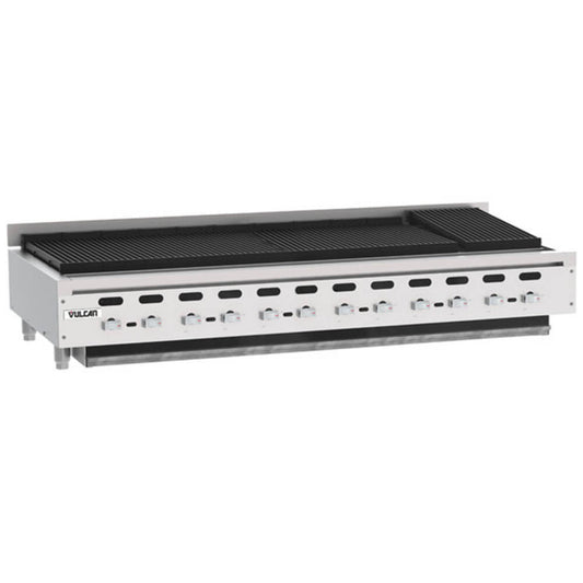 Vulcan VACB72-101 Achiever Natural Gas 72" Medium-Duty Radiant Charbroiler - 221,000 BTU - VACB72-101