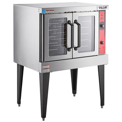 Vulcan VC4ED-11D1 Single Deck Full Size Electric Convection Oven - 208V, 3 Phase, 12.5 kW - VC4ED-11D1