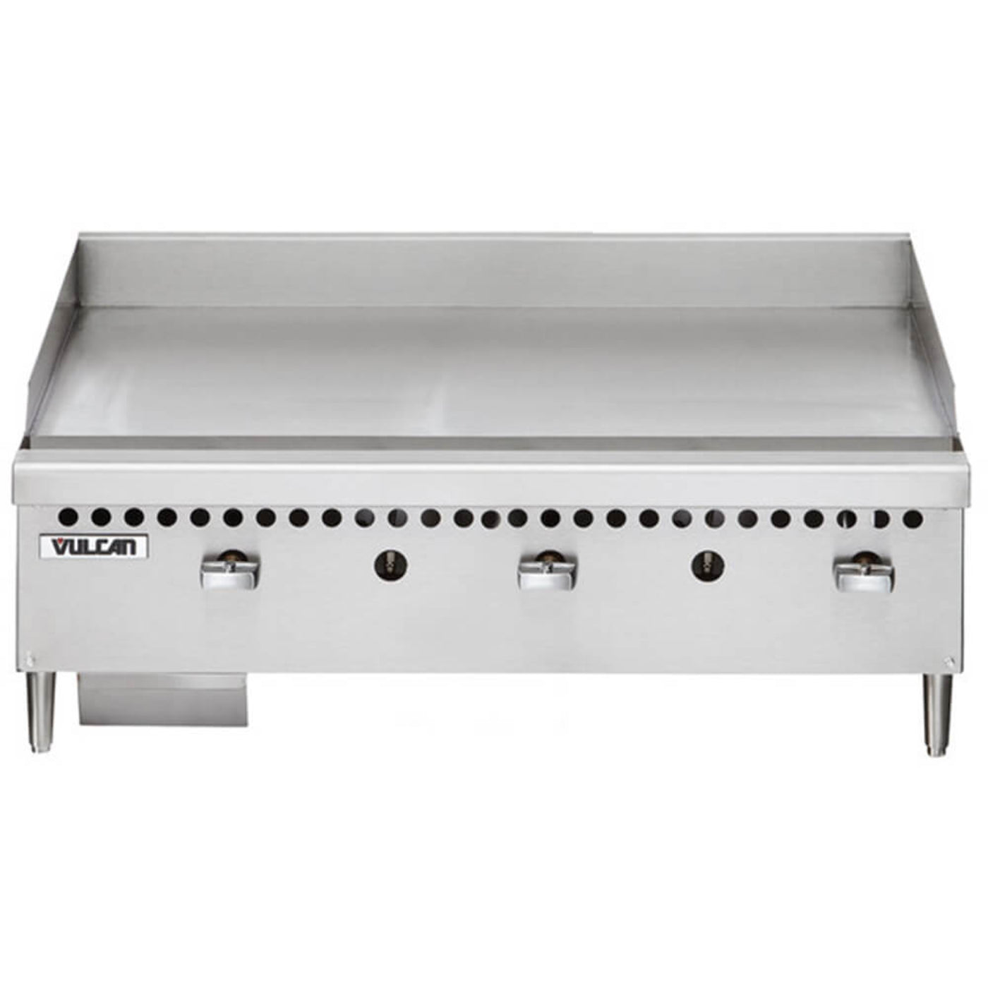 Vulcan VCRG36-M1 Natural Gas 36" Countertop Griddle with Manual Controls - 75,000 BTU - VCRG36-M1