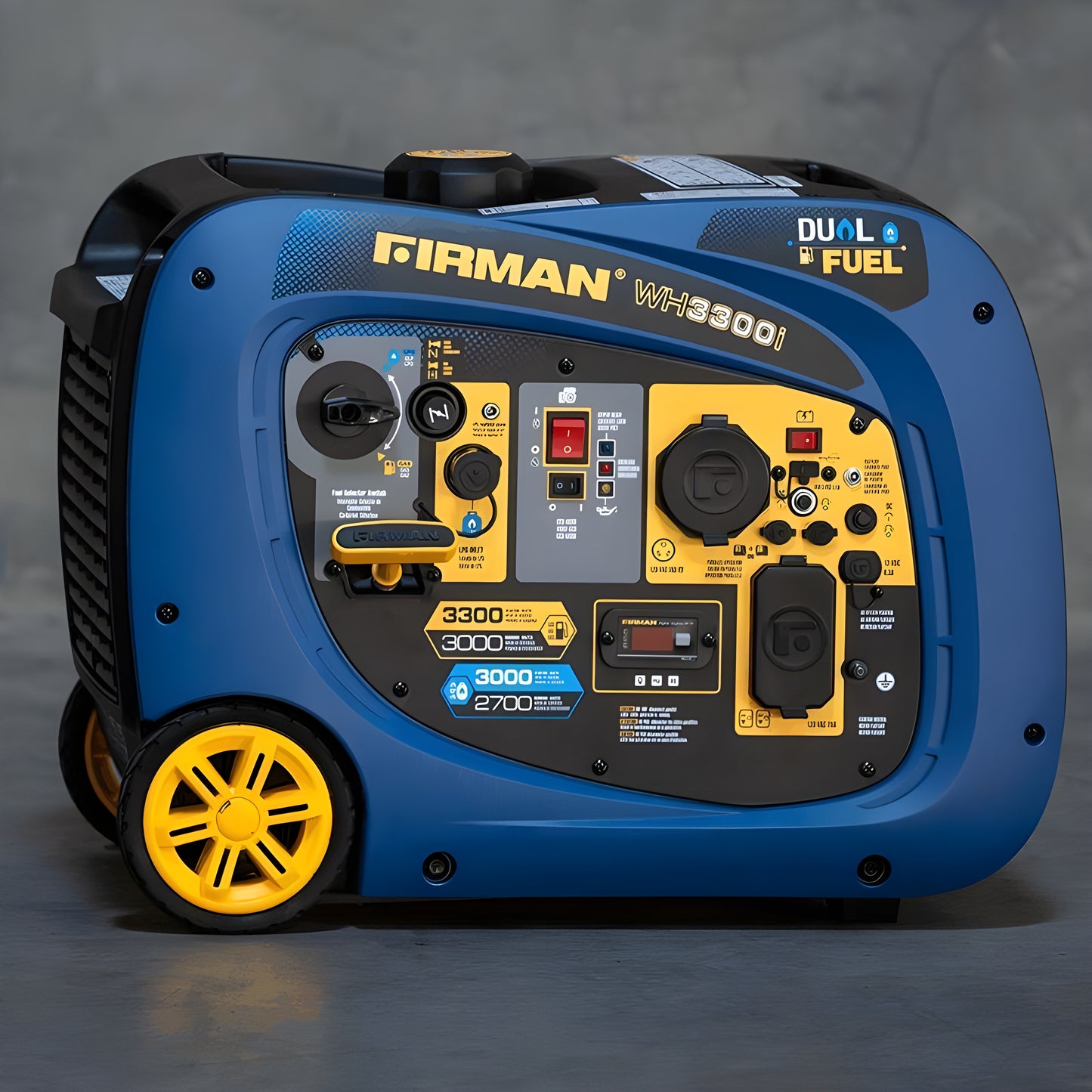 Firman WH03041 3000W/3300W 30 Amp Recoil Start Parallel Ready Dual Fuel Inverter Generator New WH03041
