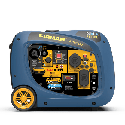 Firman WH03242 Dual Fuel Gas Propane Inverter Generator 3200W/4000W 30 Amp Low THD Parallel Ready with Electric Start Manufacturer RFB WH03242