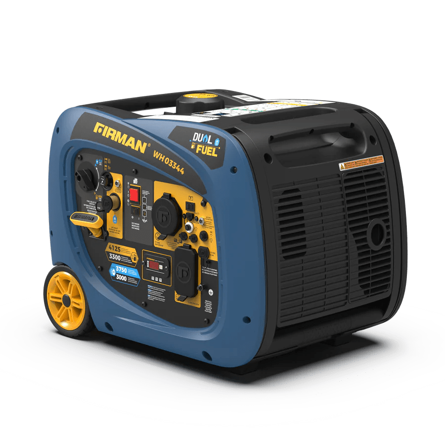 Firman WH03344 Dual Fuel Inverter Generator 3300W/4125W 30 Amp Electric Start New WH03344
