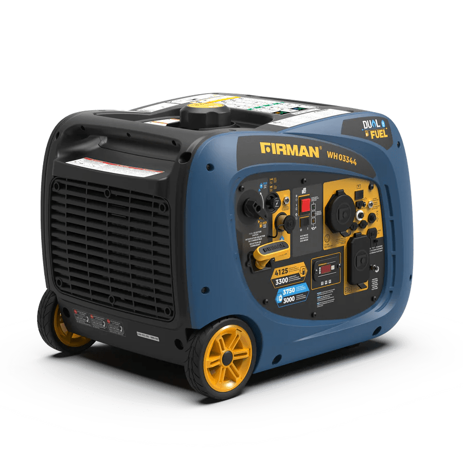Firman WH03344 Dual Fuel Inverter Generator 3300W/4125W 30 Amp Electric Start New WH03344
