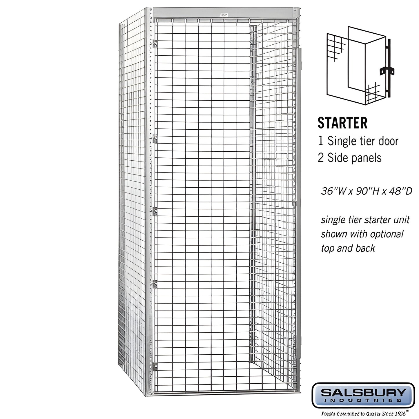 Salsbury 36" Wide Single Tier Bulk Storage Locker - 8134-A