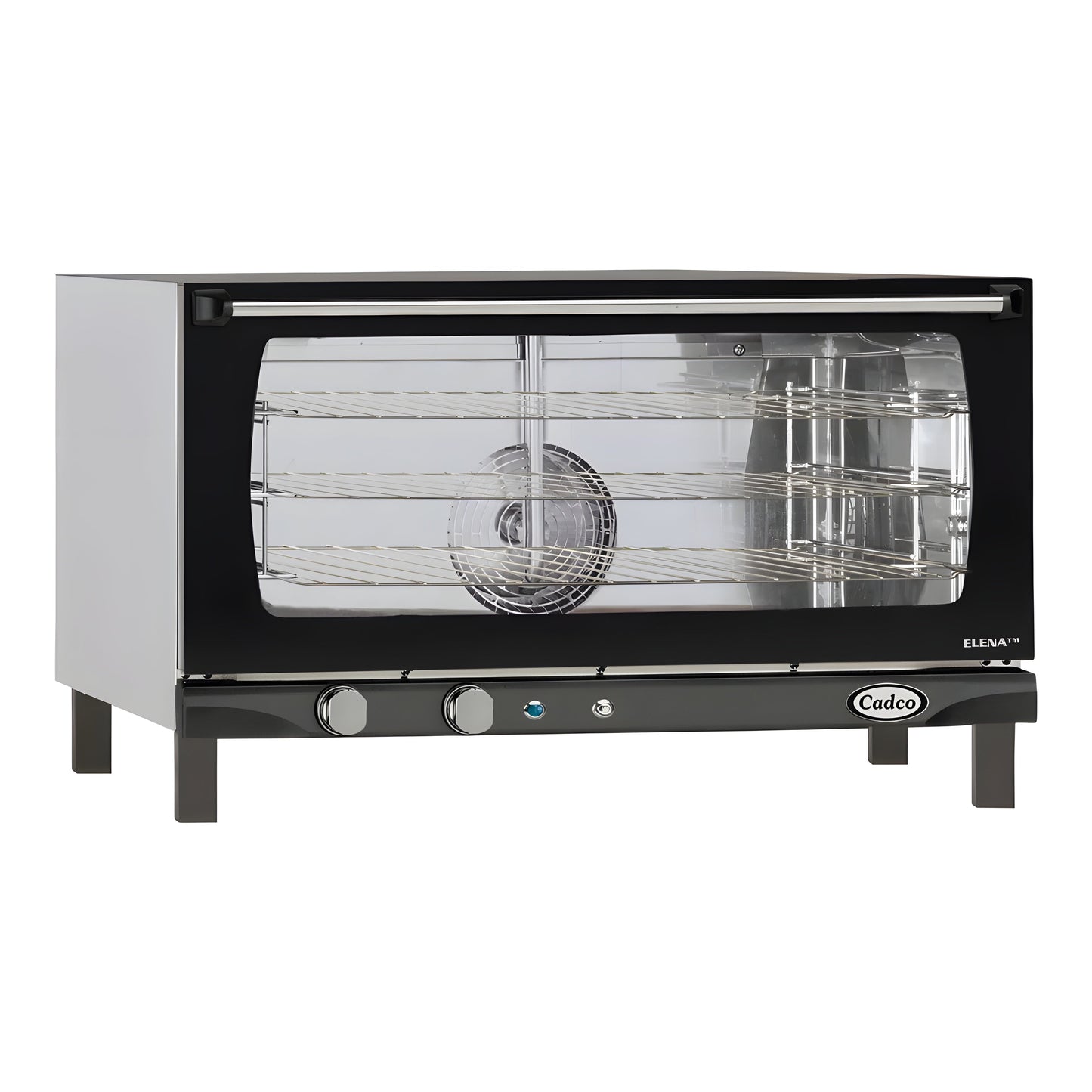 Cadco Elena XAF-183 3-Shelf Full Size Heavy-Duty Manual Countertop Convection Oven - 208-240V - XAF-183