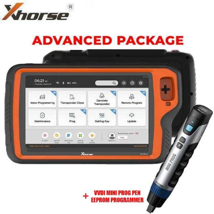 Xhorse - VVDI Key Tool PLUS Tablet All In One Key Tool - ADVANCED PACKAGE and Mini PROG Pen EEPROM Programmer (Bundle) - XHS-KT-PROG
