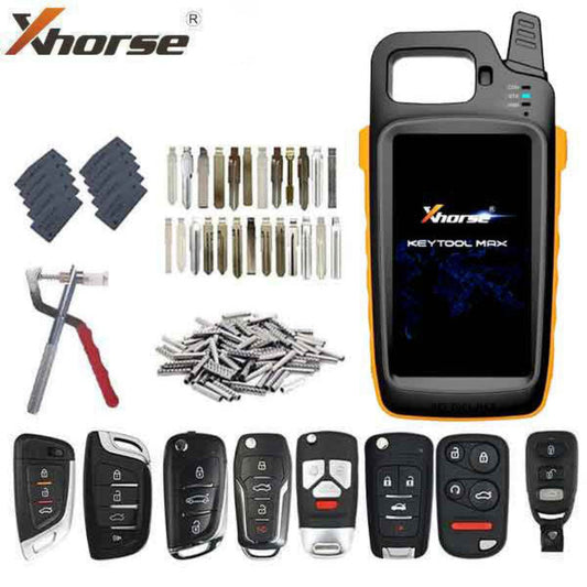 VVDI Key Tool MAX & Universal Remote Key Starter Bundle w/ Blades / Super Chips / Pins & Disassembling Tool (Xhorse) - XHS-VVDI-MAX-KIT